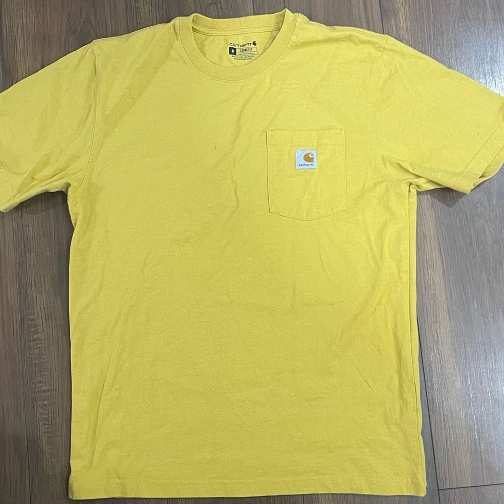Carhartt Men's Bright Yellow Short Sleeve Tee